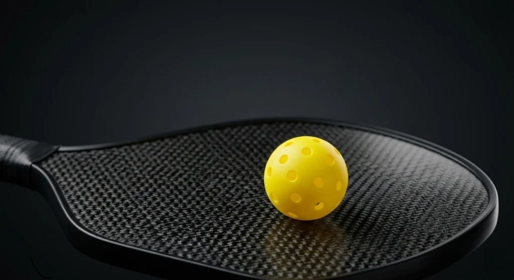 Carbon Fiber Pickleball Paddle: The Complete Guide (2026) – Face Tech, Core Pairings & Best Picks carbon fiber pickleball paddle feature image – close-up of raw carbon weave texture