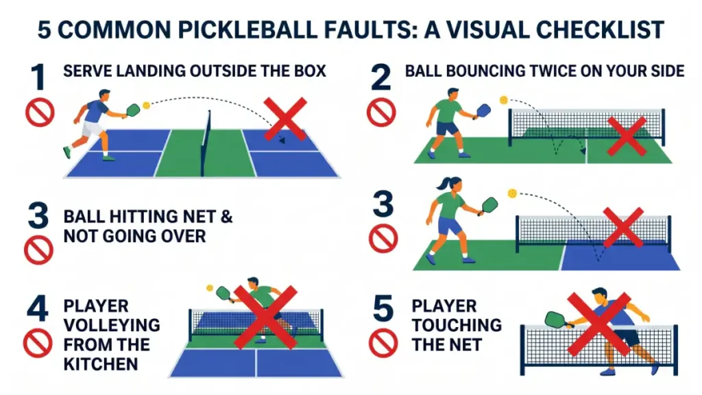common pickleball Scoring Faults
