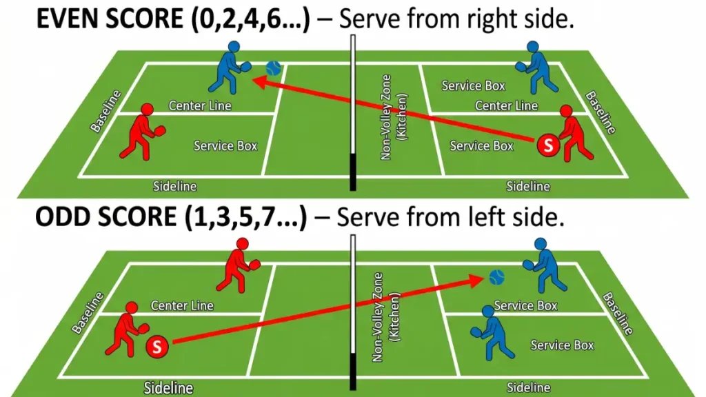 pickleball Scoring & Faults