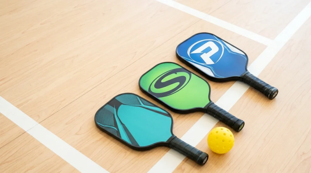Best Pickleball Paddles for Beginners 2026: The Ultimate Guide & Interactive Selector best pickleball paddles for beginners feature image – three beginner paddles and a ball