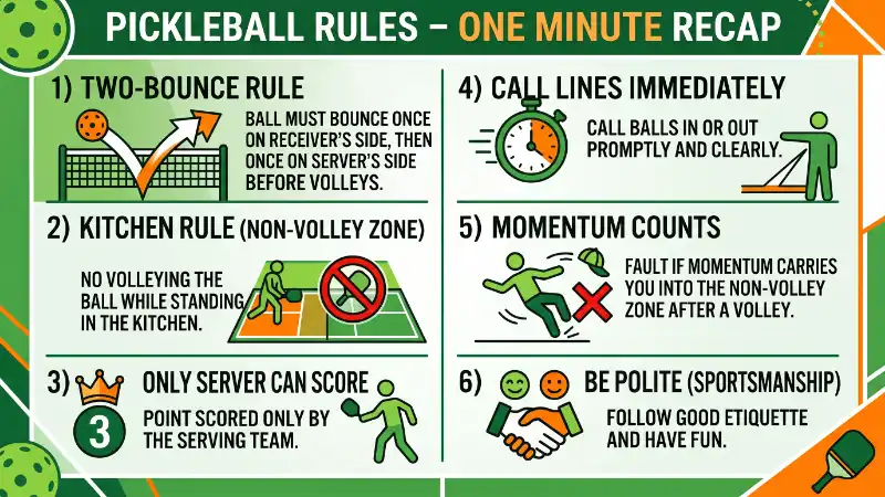 pickleball rules recap